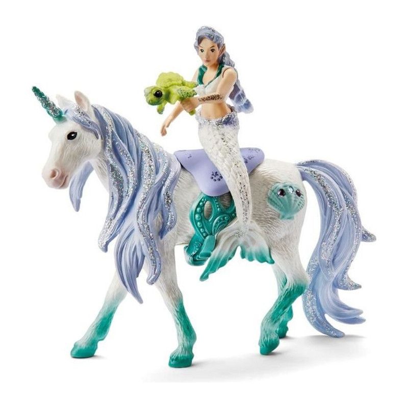 SCHLEICH - 42509 - Mermaid on sea unicorn