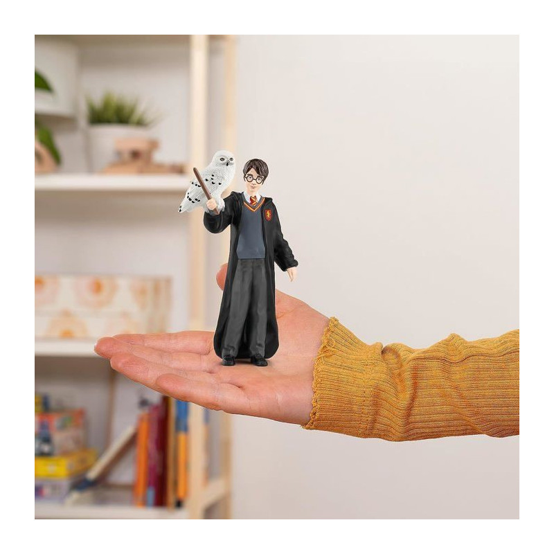 Figurine - SCHLEICH - Harry and Hedwig - House Gryffindor - Owl Hedwig