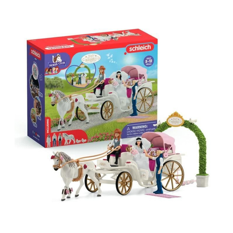 Figurine The bride and groom's carriage, 5 years old, schleich 42641 H