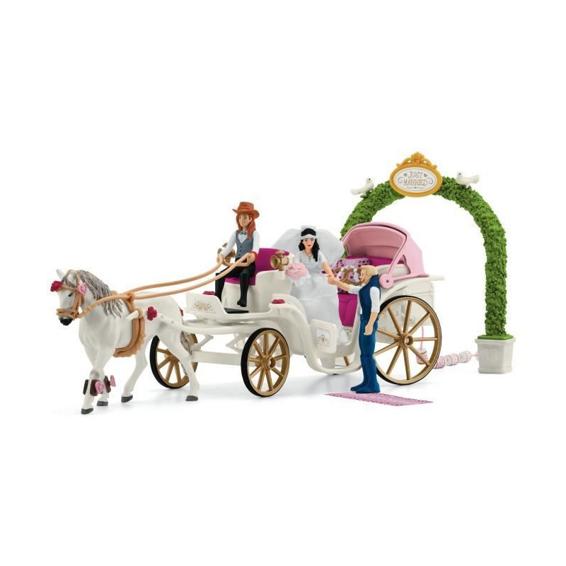 Figurine The bride and groom's carriage, 5 years old, schleich 42641 H