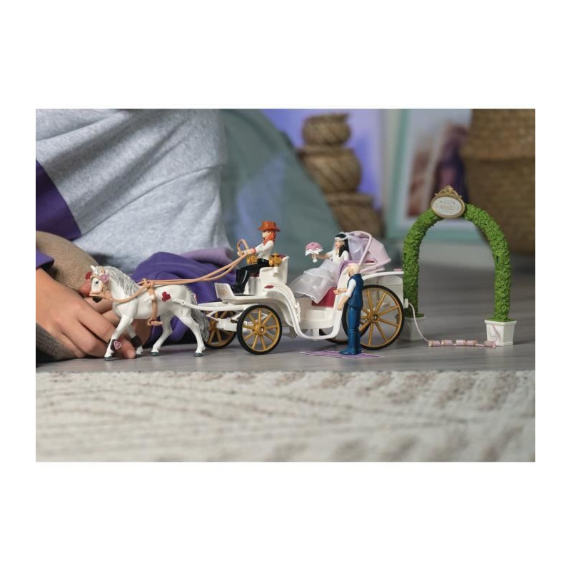 Figurine The bride and groom's carriage, 5 years old, schleich 42641 H