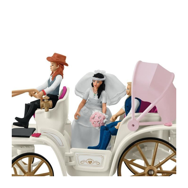 Figurine The bride and groom's carriage, 5 years old, schleich 42641 H
