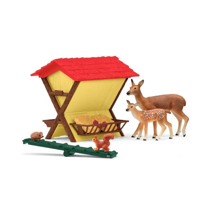 Forest Animal Hut, Schleich 42658 Farm World Chest, for Children from
