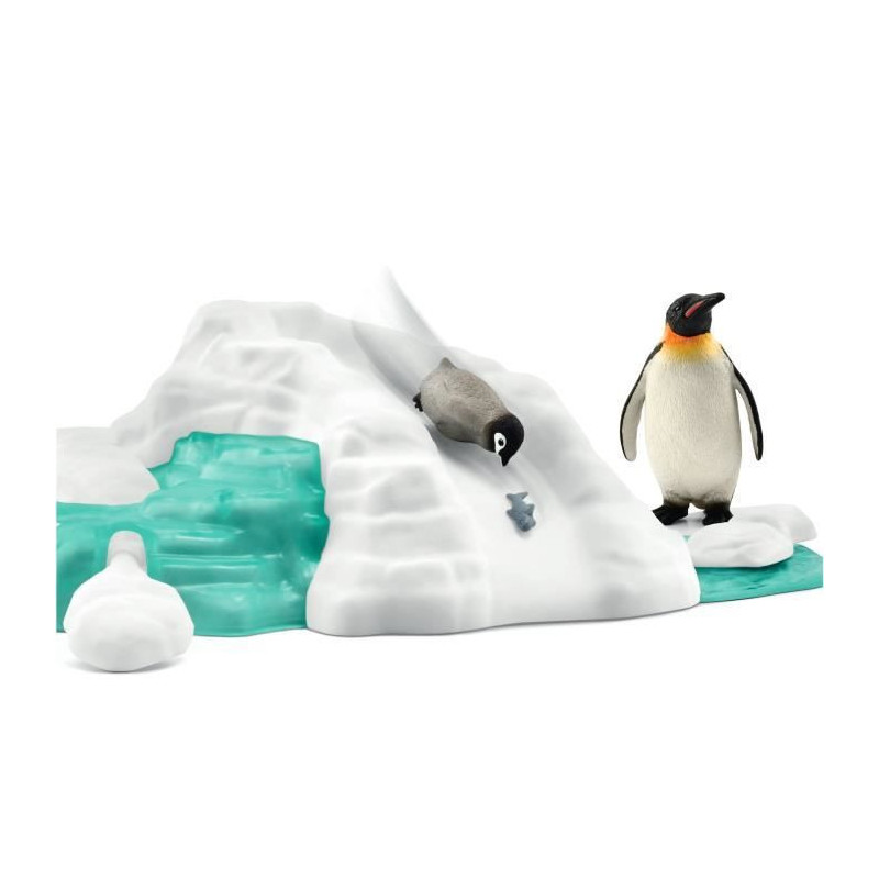 Schleich 42661 Wild Life Penguin Family on the Ice Floe Figurines for