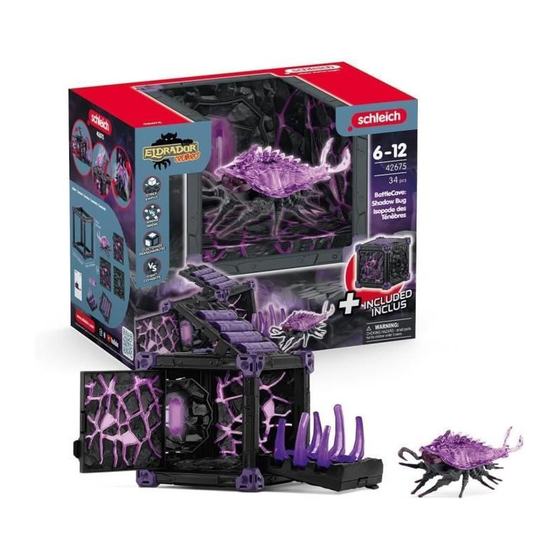 BattleCave Dark Isopod, Arena Extension, SCHLEICH 42675 Eldrador Creat