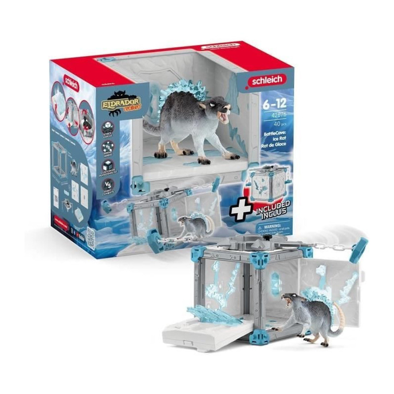 BattleCave Ice Rat, Arena Extension, SCHLEICH 42676 Eldrador Creatures