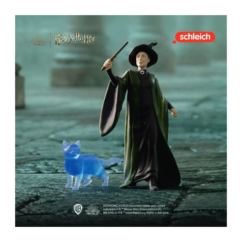 Professor McGonagall and her Patronus figurines, Schleich 42682 Harry
