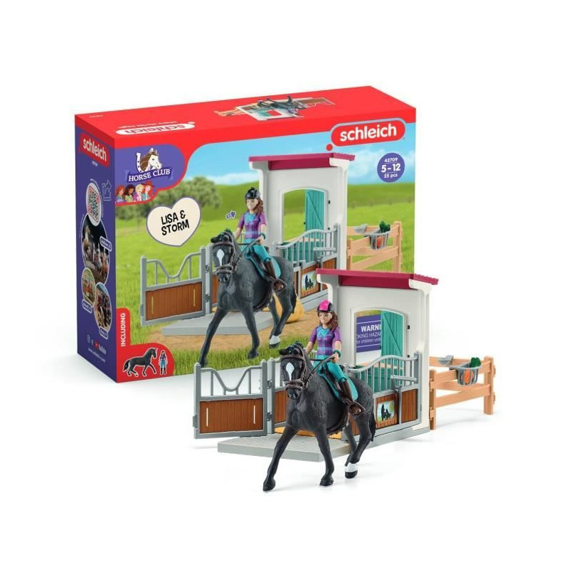 Horse Box Lisa and Storm, Horse figurine and accessories, SCHLEICH 427