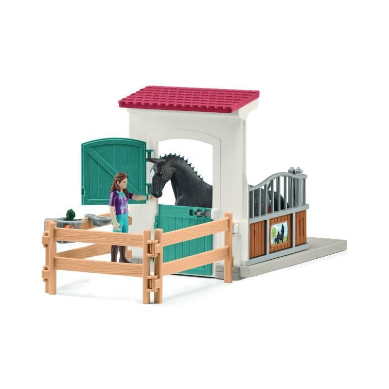 Horse Box Lisa and Storm, Horse figurine and accessories, SCHLEICH 427
