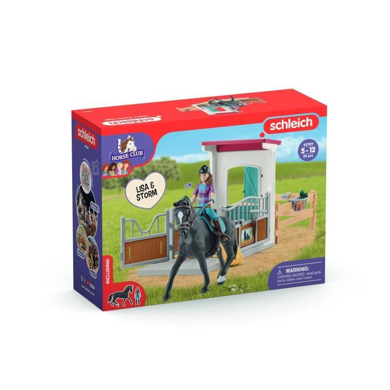 Horse Box Lisa and Storm, Horse figurine and accessories, SCHLEICH 427
