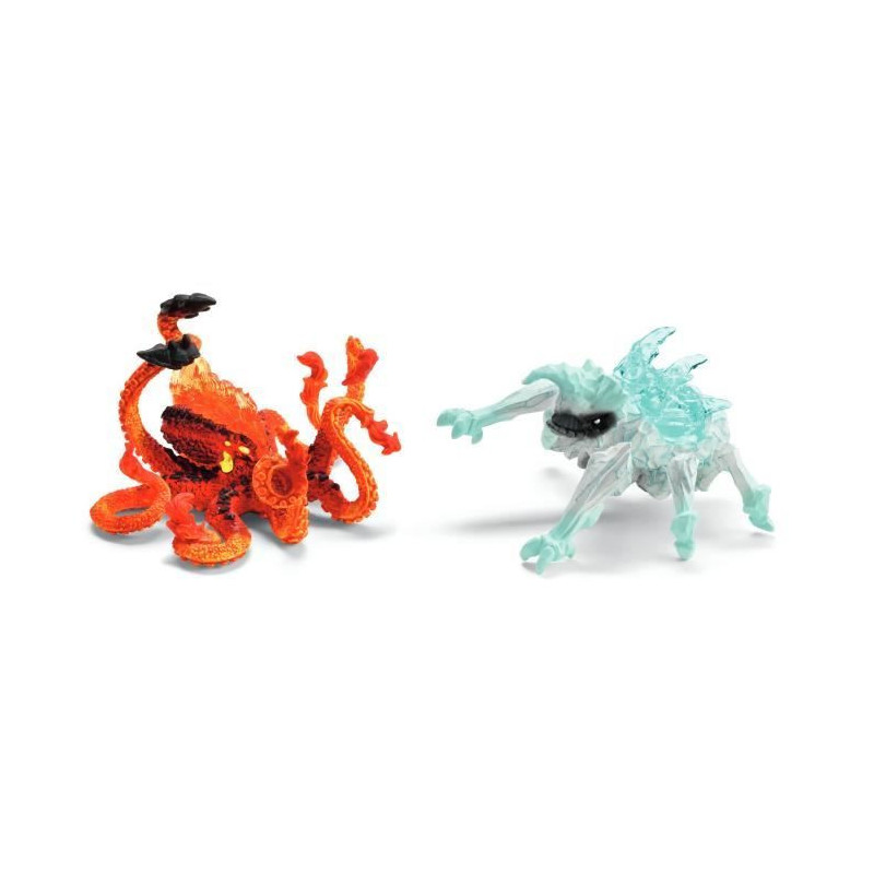 SCHLEICH 70826 Eldrador Creatures Lava Octopus vs Ice Bug Duo Figures