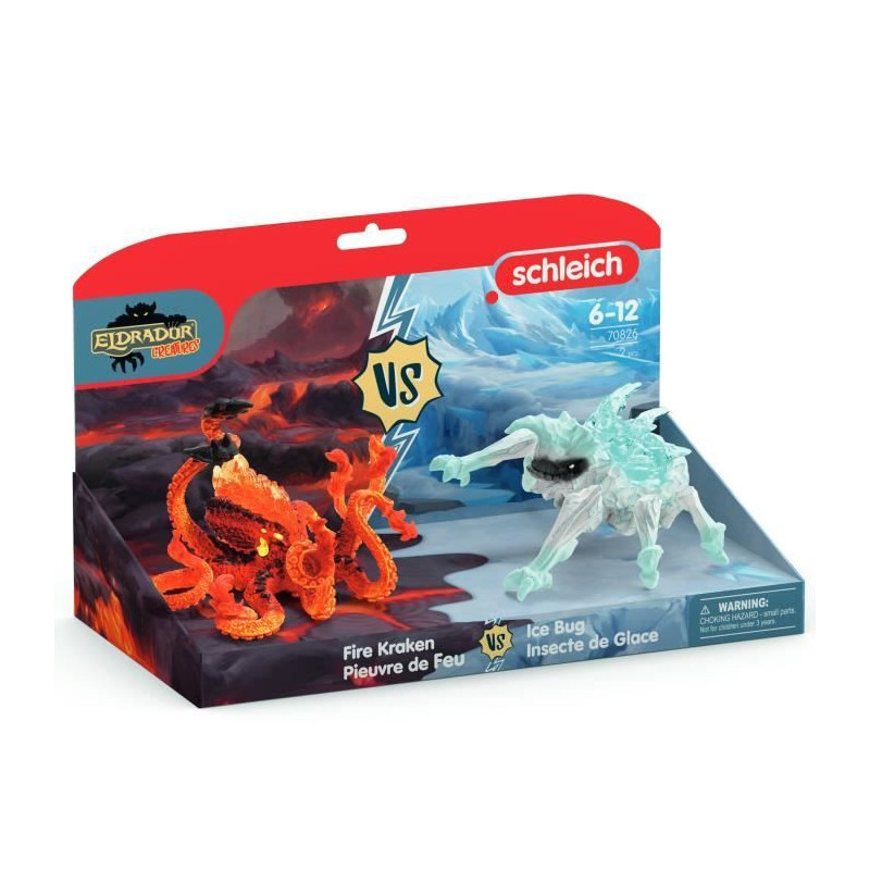SCHLEICH 70826 Eldrador Creatures Lava Octopus vs Ice Bug Duo Figures