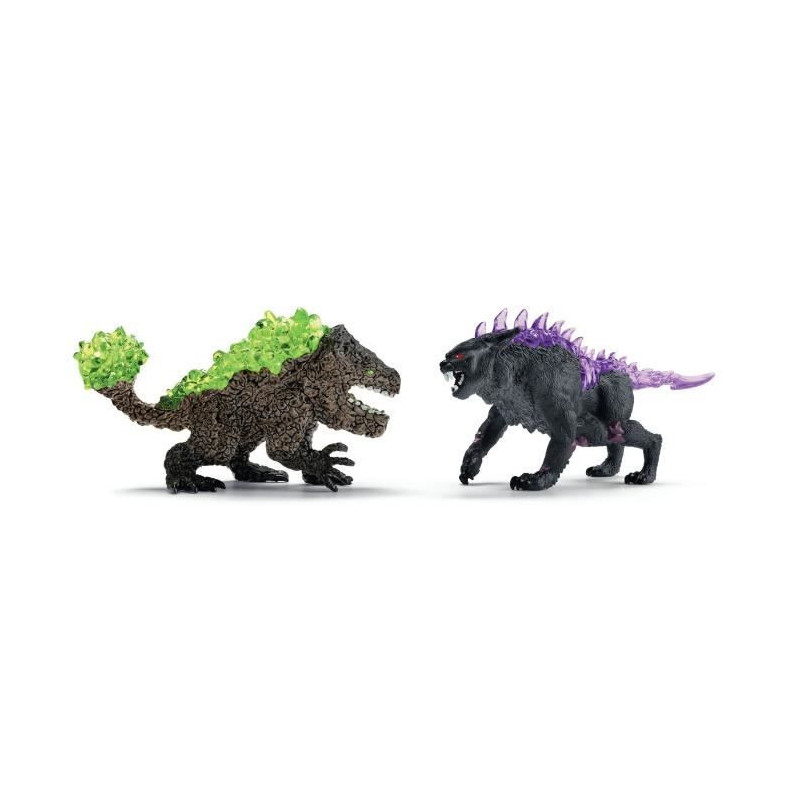 Dark Lynx vs Stone Crusher Duo Figurines, SCHLEICH 70827 Eldrador Crea