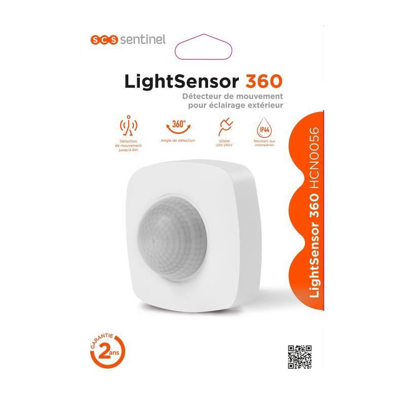 SCS Sentinel Movement Detector - Lightsensor 360 - For 360 ° outdoor