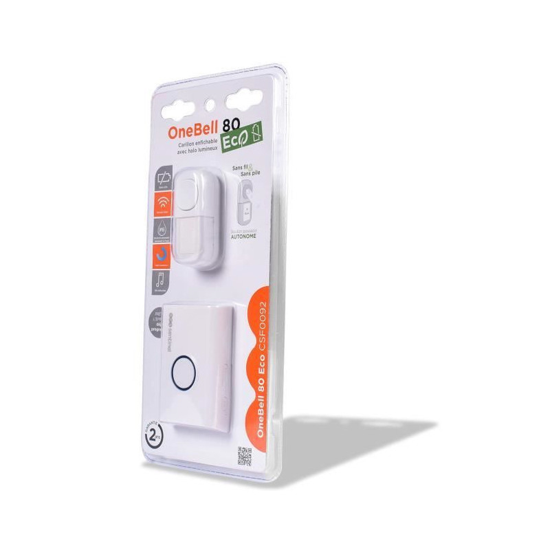 Wireless plug-in chime without battery - OneBell 80 Eco - SCS SENTINEL