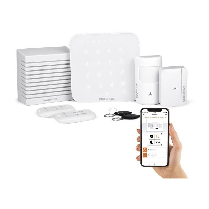 Wireless alarm connected Wi-Fi and GSM 4G - KitAlarm - SCS SENTINEL