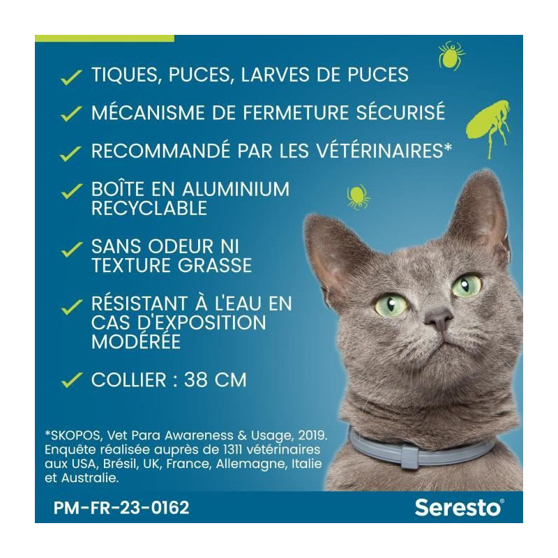 Seresto Cat Anti-Puaces and Anti-Tiques 2 units