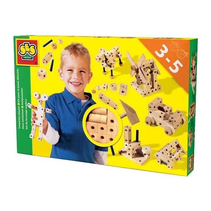 SES CREATIVE Kit for the Young Cabinetmaker - Toy Building Set - Wood