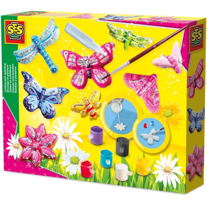 Casting and painting - Butterfly and glitter - SES CREATIVE - Large mo