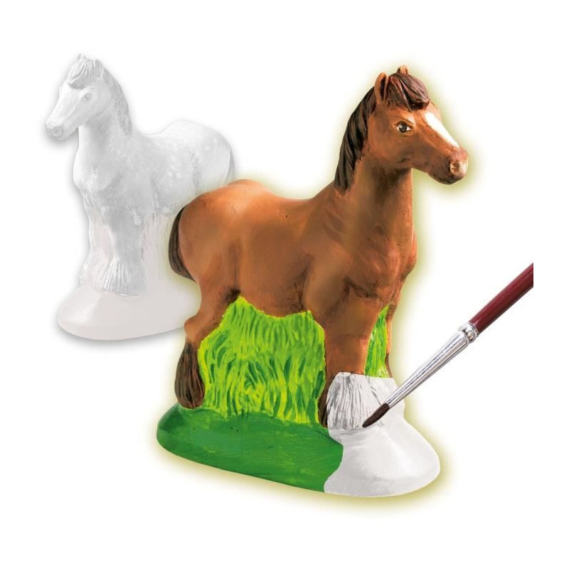 Casting and painting - Horse - SES CREATIVE - Latex mold, drying rack,