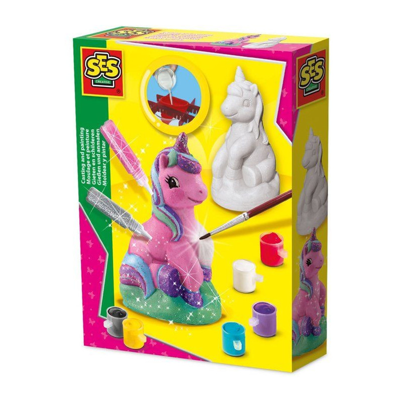 Casting and painting - Unicorn - SES CREATIVE - Easy to fill with plas