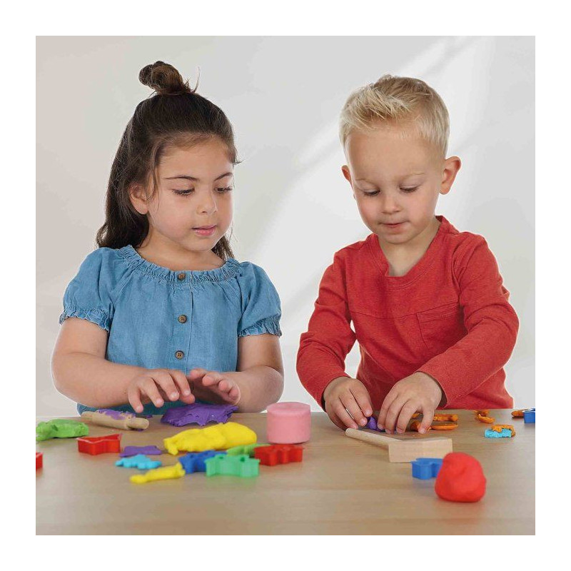 Feel good modeling clay - Glittery (4x90gr) - SES CREATIVE