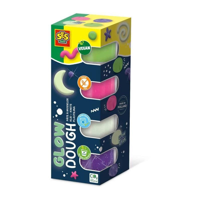 Feel good modeling clay - Glossy (4x90gr) - SES CREATIVE
