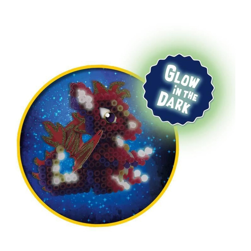 Ironing beads - Dragons - SES CREATIVE - Make 3 types of 3D dragons.