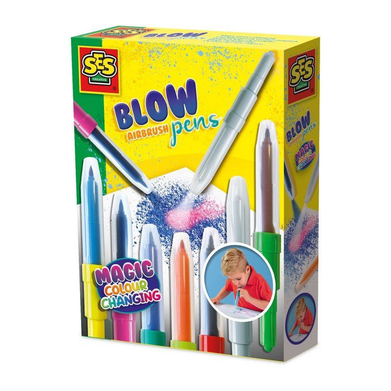 Blow Airbrush thought - Magic color change