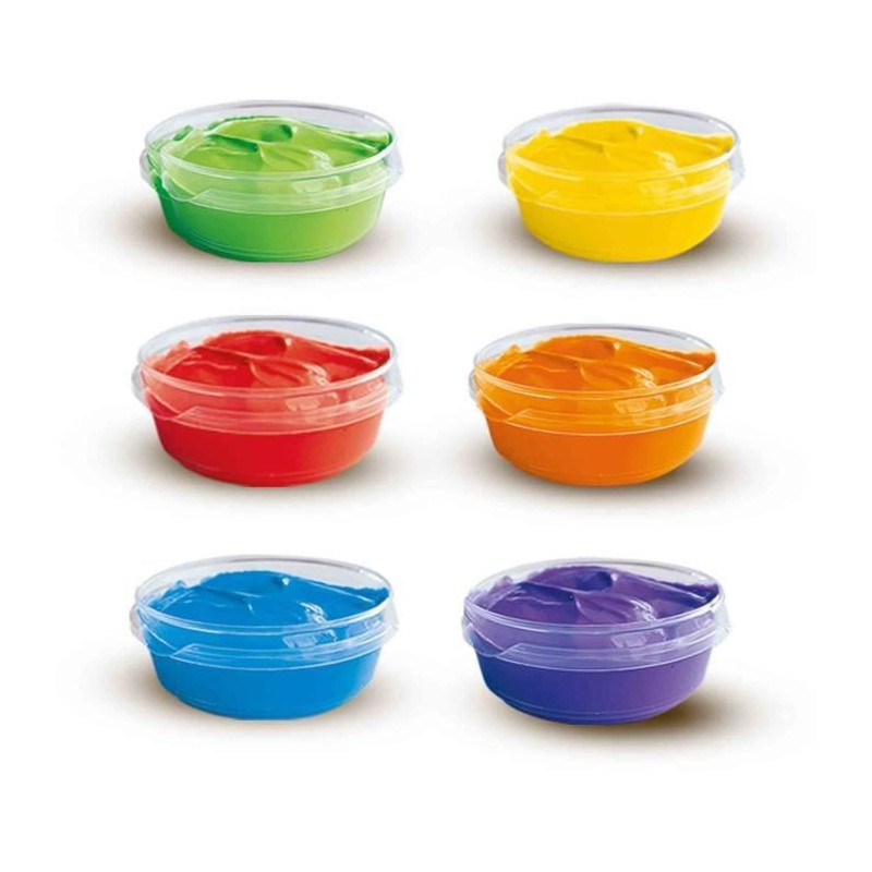Finger paint 6 colors x 45ml - SES CREATIVE - Color intensity and easy