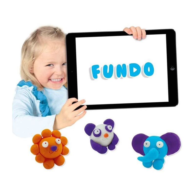 FunDo Play Dough - Wild Animals (3x90gr-1x40gr) - SES CREATIVE - Inter