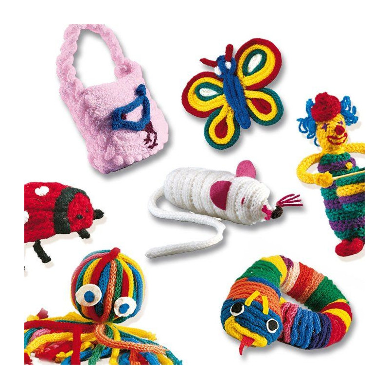 SES CREATIVE Tricotin - With yarns of different colors
