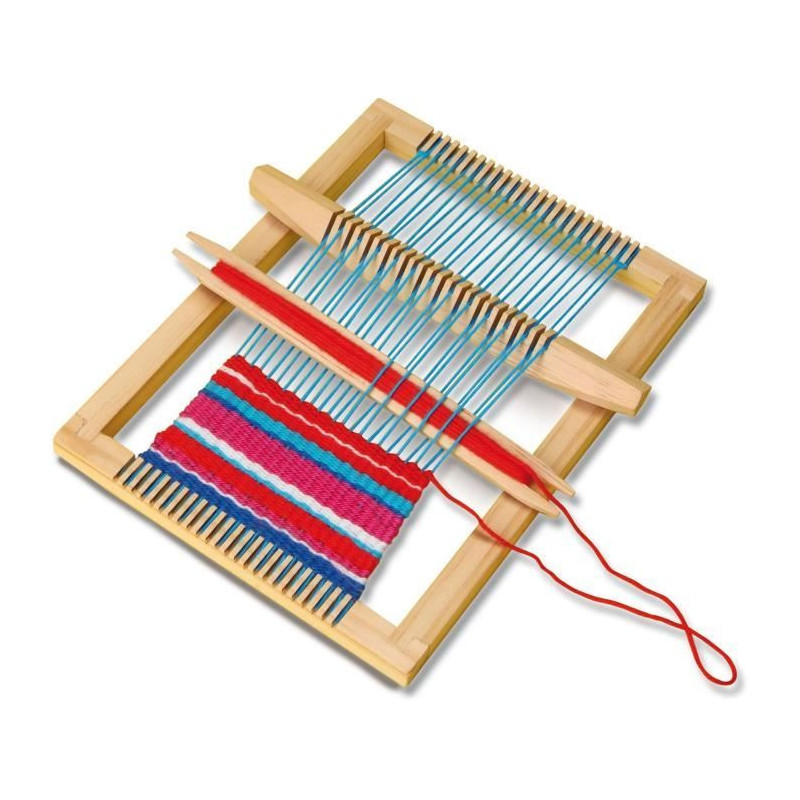 SES CREATIVE Weaving Set - With yarns of different colors