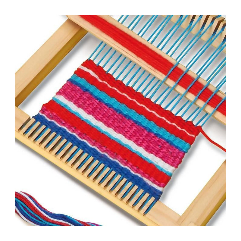 SES CREATIVE Weaving Set - With yarns of different colors