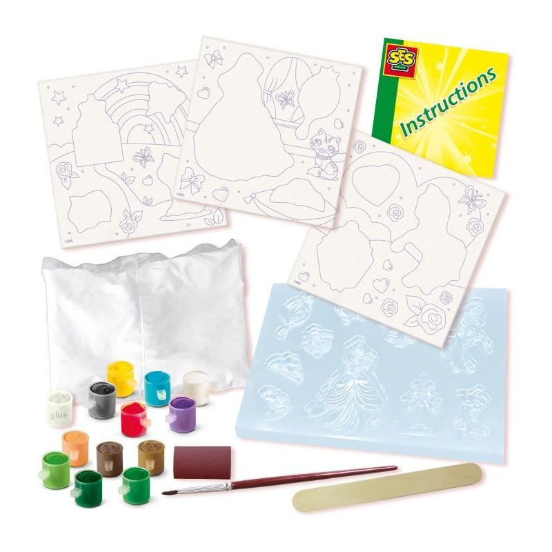Casting and painting - Canvases for painting princesses 3x - Creative