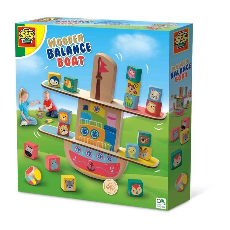 Wooden balance boat - SES CREATIVE