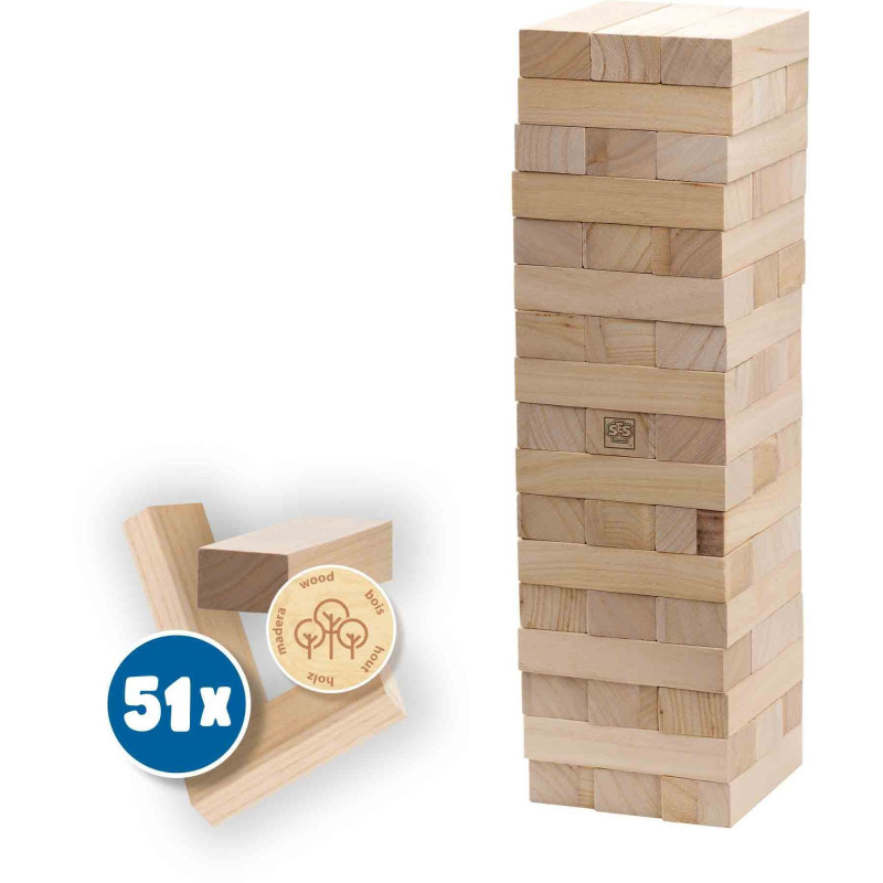 XXL Tumbling Tower - Skill game - SES CREATIVE - XXL version for outdo