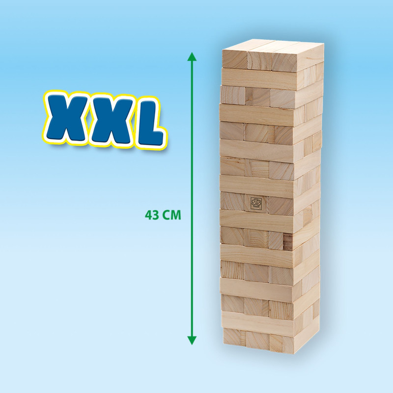 XXL Tumbling Tower - Skill game - SES CREATIVE - XXL version for outdo
