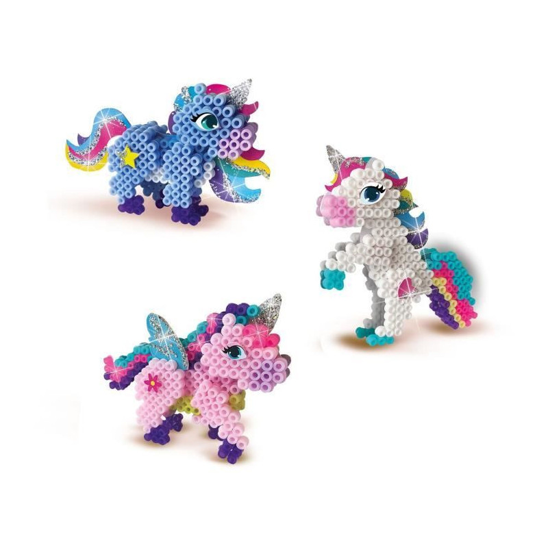Ironing beads - Unicorns - SES CREATIVE - Create superb 3D unicorns.