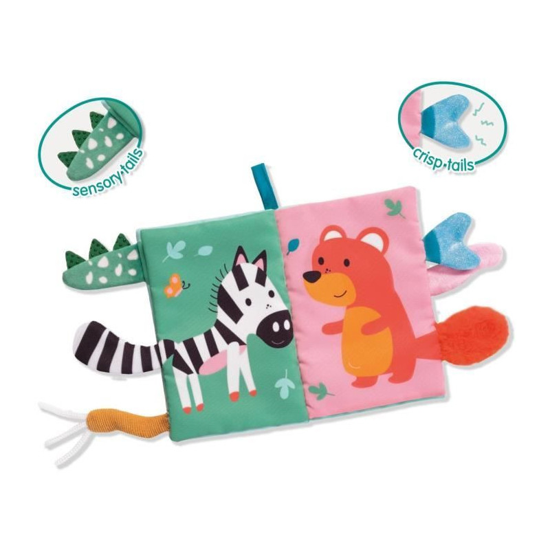 Sensory Fabric Book with Animal Tails