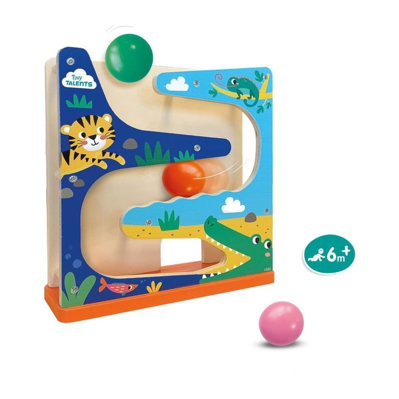 Wooden ball circuit - Crocodile - SES CREATIVE