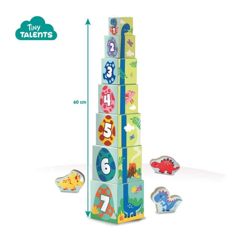 Stacking tower with dinosaur figures - Skill game - SES CREATIVE - Sta