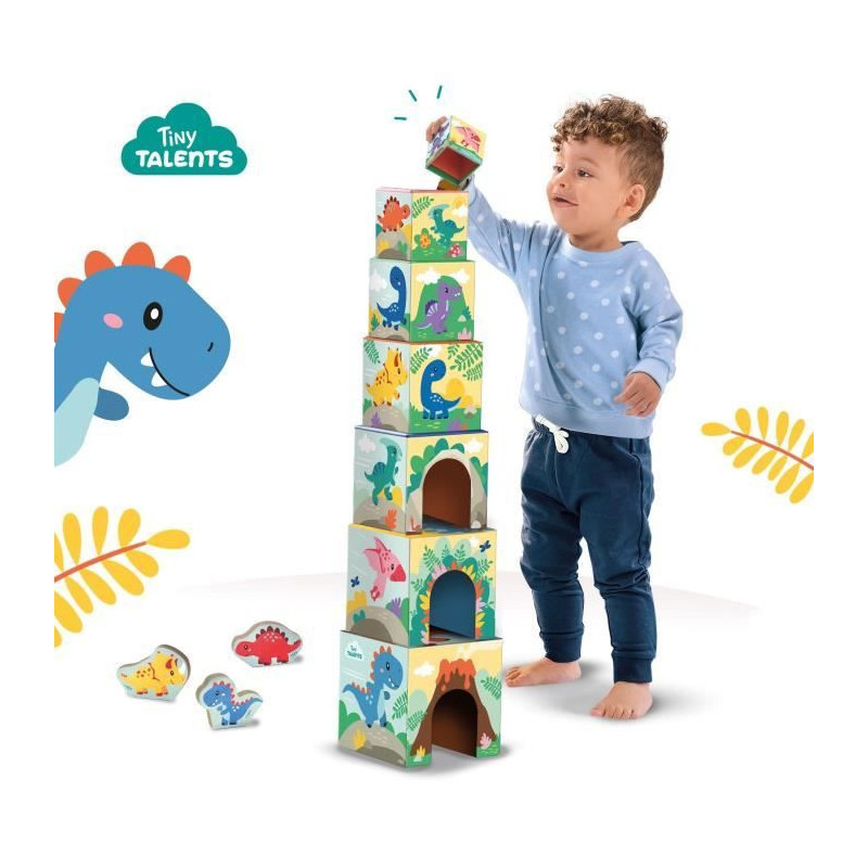 Stacking tower with dinosaur figures - Skill game - SES CREATIVE - Sta