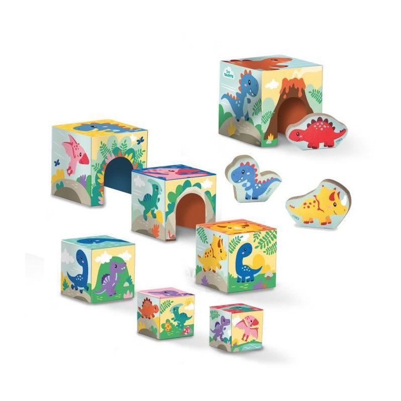 Stacking tower with dinosaur figures - Skill game - SES CREATIVE - Sta