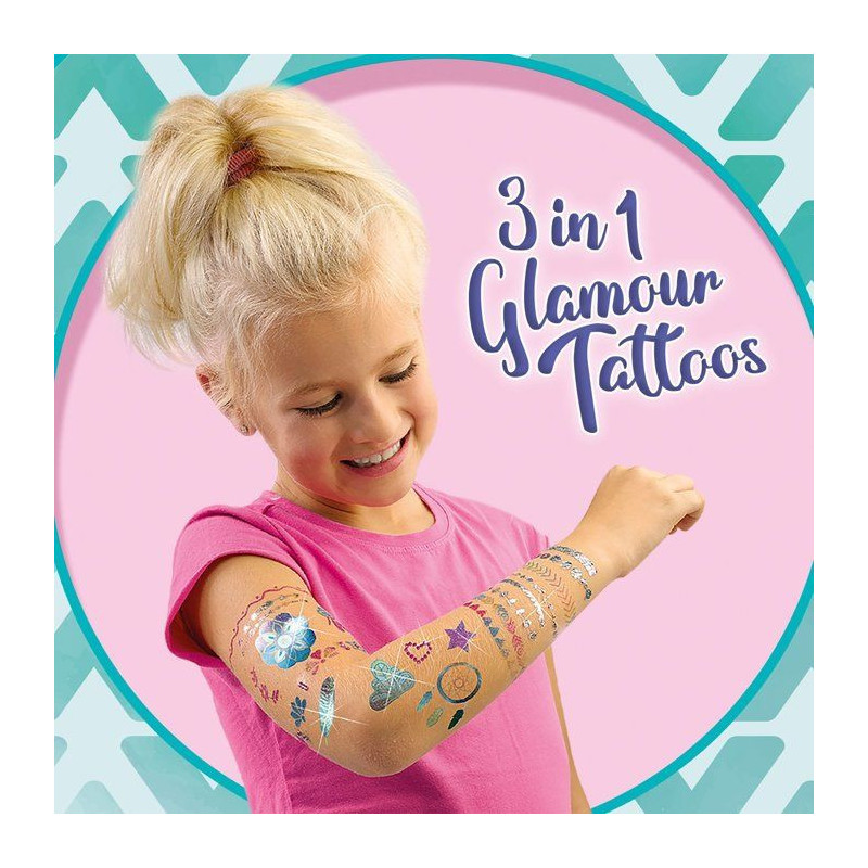 3 in 1 glamour tattoos - SES CREATIVE - Multicolor - White - For child