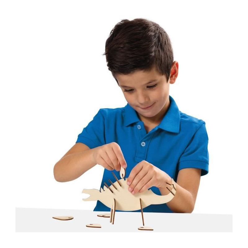 Glow in the Dark Wooden Dinosaur - Craft Kit - SES CREATIVE - Make you