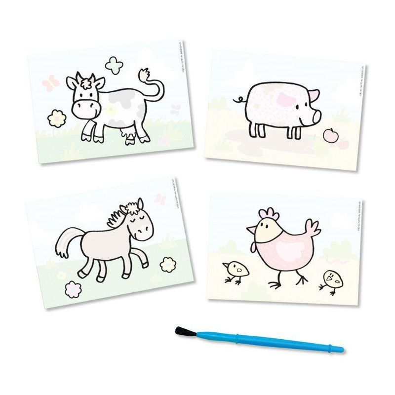 SES CREATIVE - 14455 - Coloring in water - Farm animals