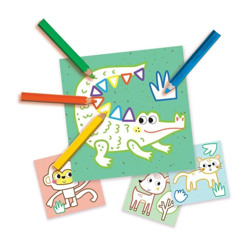SES CREATIVE - My first - 3 in 1 Finger painting, coloring and sticker
