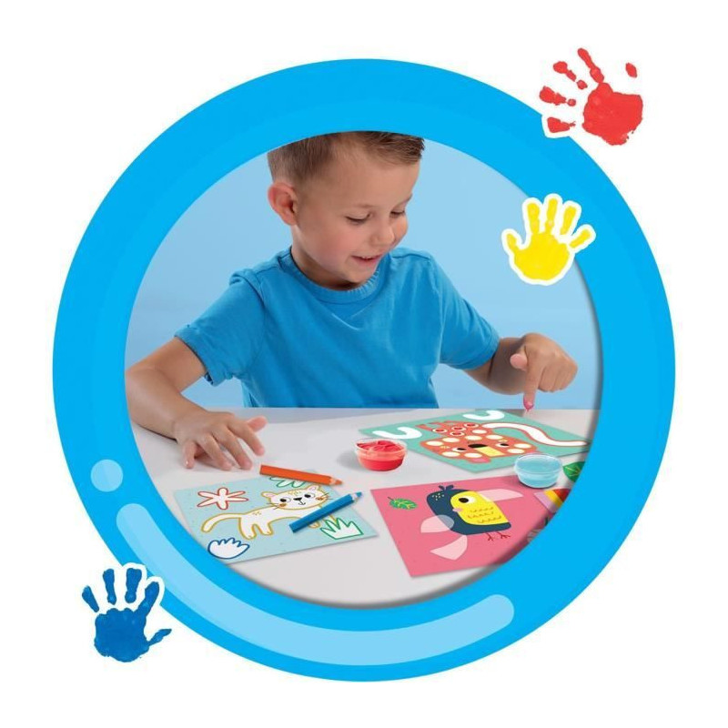 SES CREATIVE - My first - 3 in 1 Finger painting, coloring and sticker