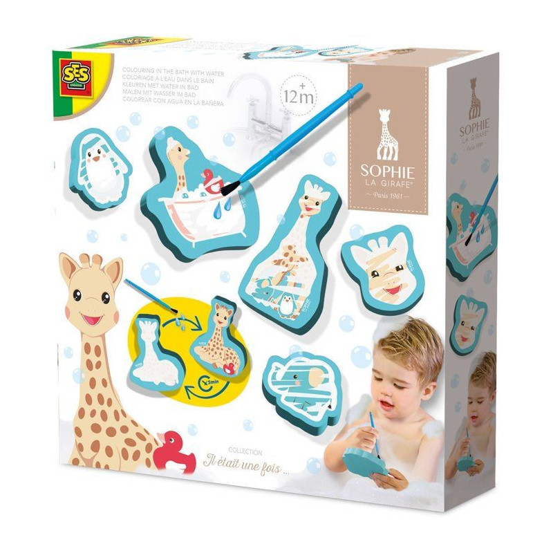 Sophie La Girafe - Colored pencil for bath and shapes